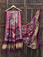 Designer Pure Gaji Dupatta – Kalamkari, Patola, Gujarati Prints