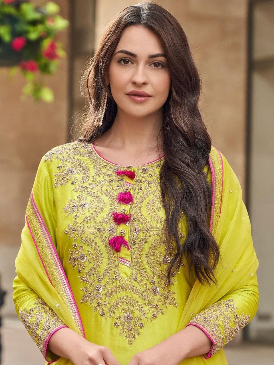 Designer Palazzo Suit for Women – Sequin Embroidered Fox Georgette | Festive Collection