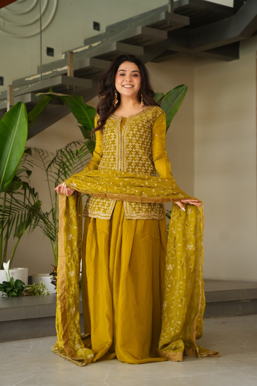 Readymade Top Bottom Dupatta Set – Raksha Bandhan Special